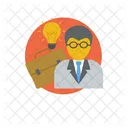Creative Businessman Marketing Idea Creative Person Icon