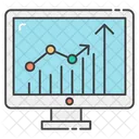 Geschaftsinfografik Geschaftsdiagramm Polylinientrend Symbol