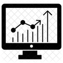 Geschaftsinfografik Geschaftsdiagramm Polylinientrend Symbol