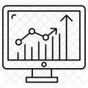 Geschaftsinfografik Geschaftsdiagramm Polylinientrend Symbol