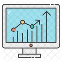 Business Infographic Business Chart Polyline Trend Icon