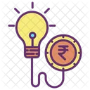 Minnovative Idea Business Innovation Rupee Icon