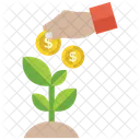 Business Investment Business Growth Dollar Plant Icon