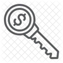 Dollar Key Finance Icon