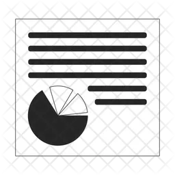 Geschäfts-Kreisdiagrammdokument  Symbol