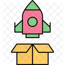 Business Launch Startup Spaceship Icon