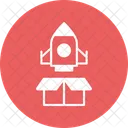 Business Launch Startup Spaceship Icon
