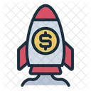 Business Launch Startup Rocket Icon