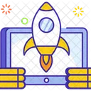 Online Optimization Startup Business Launch Icon