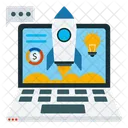 Business Launch Startup New Business Icon