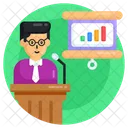 Business Presentation Business Class Business Lecture Icon
