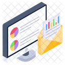 Business Mail Data Analytics Business Letter Icon