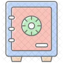 Business Locker Lineal Color Icon Icon