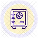 Business Locker Black Outline Icon Icon