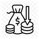 Business Loss Loss Financial Loss Icon