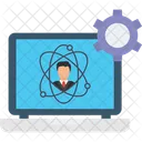 Business Man Atom Atom Customer Icon
