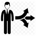 Business Man Arrow Direction Icon