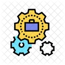 Mechanical Gears Color Icône
