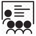 회의 회의 프레젠테이션 아이콘