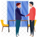 Business Meeting Business Deal Hand Shaking Icon