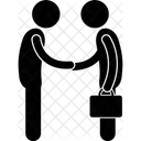 Businessman Handshake Shaking Icon