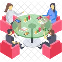 Group Discussion Business Communication Business Meeting Icon