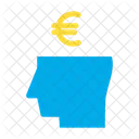 Business Mind Euro Money Icon
