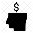Business Mind Dollar Money Icon