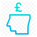 Business Mind Pound Money Icon