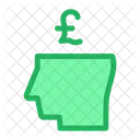 Business Mind Pound Money Icon