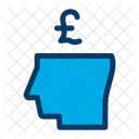 Business Mind Pound Money Icon