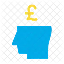 Business Mind Pound Money Icon