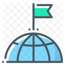Globe Goal Mission Icon