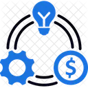 Business Model Strategy Growth Icon