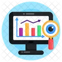Data Monitoring Business Monitoring Online Analytics Icon
