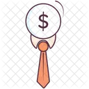 Business Necktie Mens Necktie Neckcloth Icon