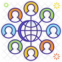 Business Network Global Network Worldwide Network Icon