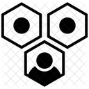 Molecular Structure Business Network Interconnection Icon