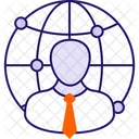 Digital Network Global Business Connection Icon