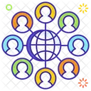Business Network Global Network Worldwide Network Icon