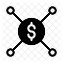 Dollar Sharing Connection Icon