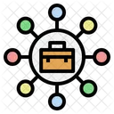 Business Network Development Solution Icon