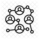 Business Network Chain Businessmen Icon