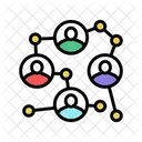 Business Network Chain Businessmen Icon
