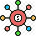 Business Network Investment Network Online Brokerage Icon