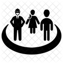 Network Connection Women Icon