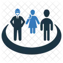 Network Connection Women Icon