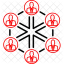 Business Network Networking Circles Icon