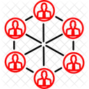 Business Network Networking Circles Icon