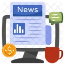 Business News Newspaper Newsletter Icon